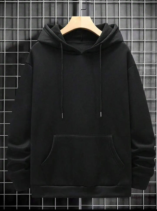 1 Pc Men's Fleece Plain Hoodie
