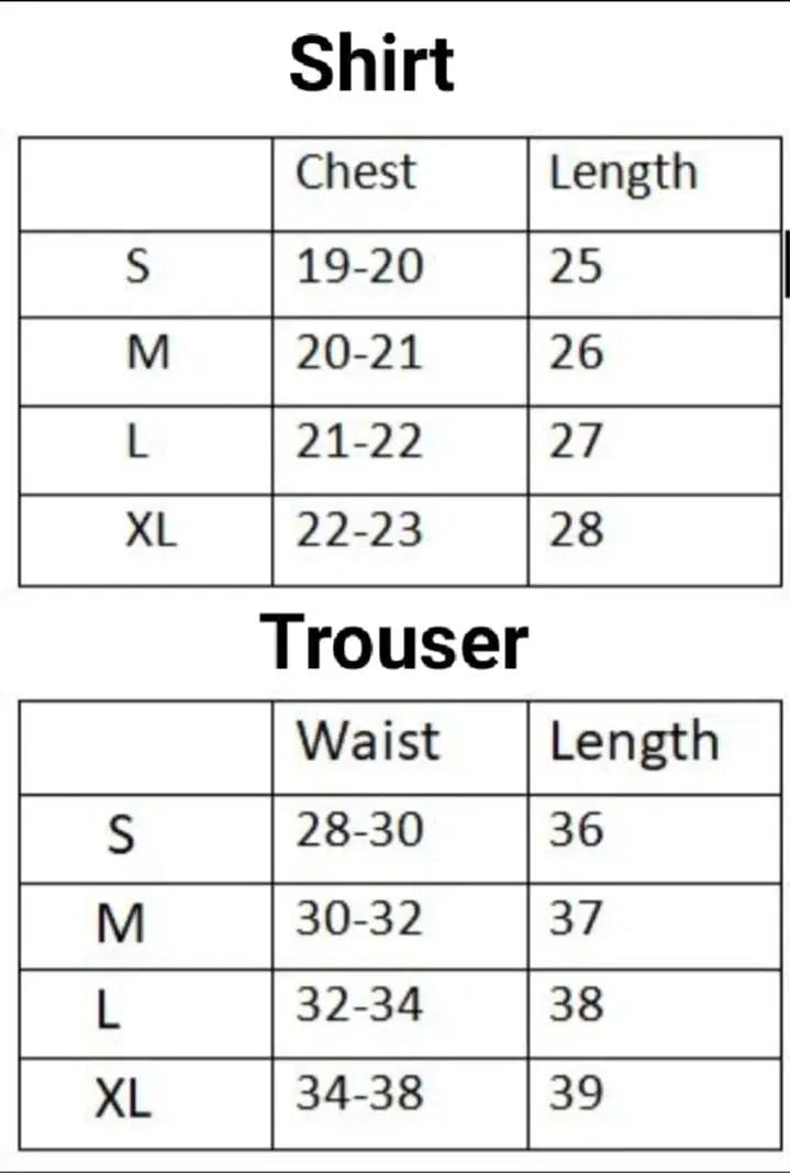 Men's Micro Fabric Plain Track Suit - 2 Pcs Set (Shirt & Trouser) in Black